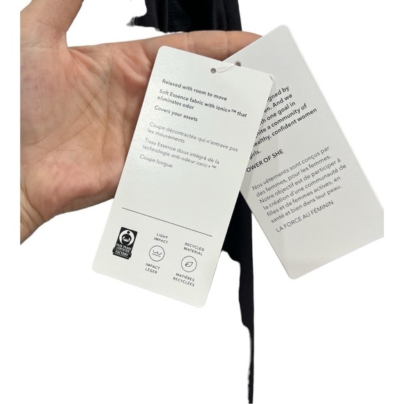 ATHLETA Essence Support Tank Black Size XS New - Picture 9 of 9